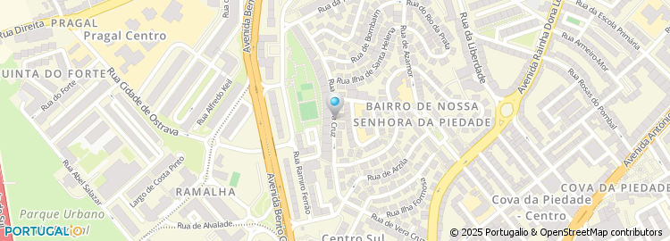 Mapa de Rua de Vera Cruz