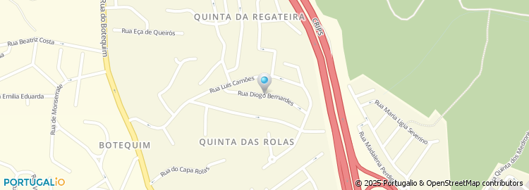 Mapa de Rua Diogo Bernardes