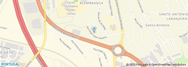 Mapa de Rua Diogo Lopes Sequeira