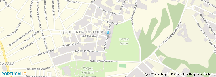 Mapa de Rua Direita Às Quintinhas