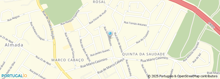 Mapa de Rua do Miradouro