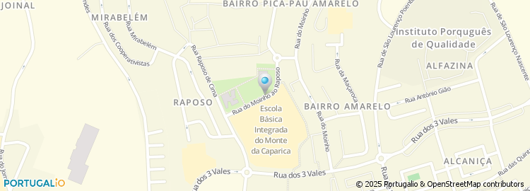 Mapa de Rua do Moinho Ao Raposo