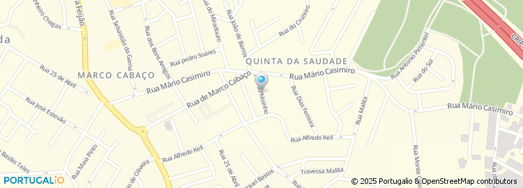 Mapa de Rua do Moinho