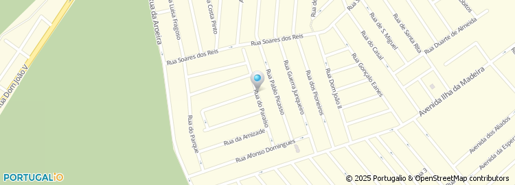 Mapa de Rua do Paraíso