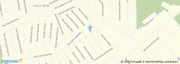 Mapa de Rua do Pinheiro Bravo