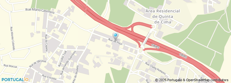 Mapa de Rua do Poço