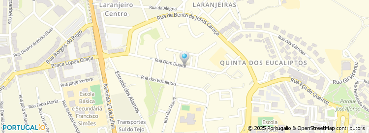 Mapa de Rua Dom Duarte