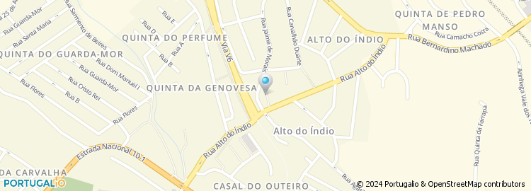 Mapa de Rua Domingos Pereira