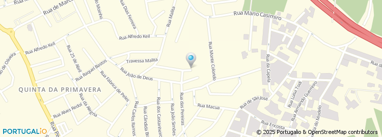 Mapa de Rua dos Damasqueiros