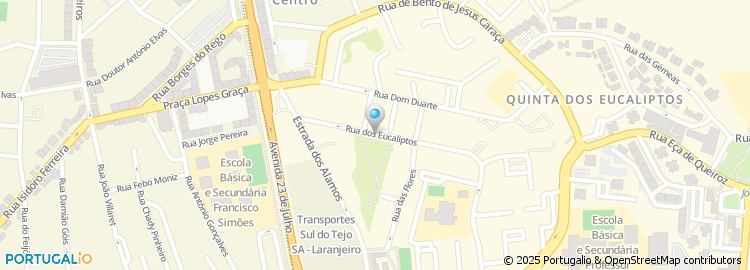 Mapa de Rua dos Eucaliptos