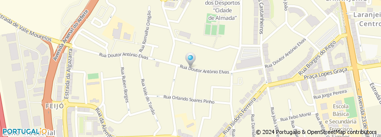 Mapa de Rua Doutor António Elvas