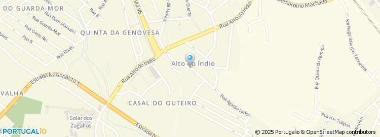 Mapa de Rua Emídio Guerreiro