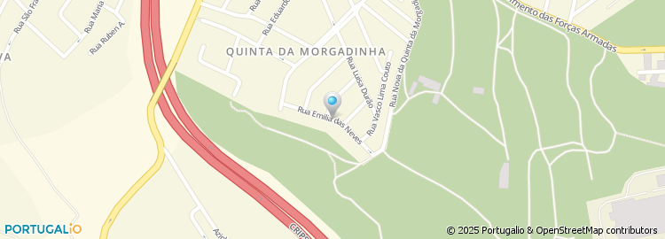 Mapa de Rua Emília das Neves