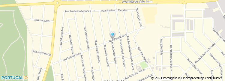 Mapa de Rua Estrela Faria