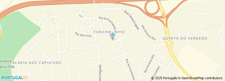 Mapa de Rua F da Quinta do Funchalinho