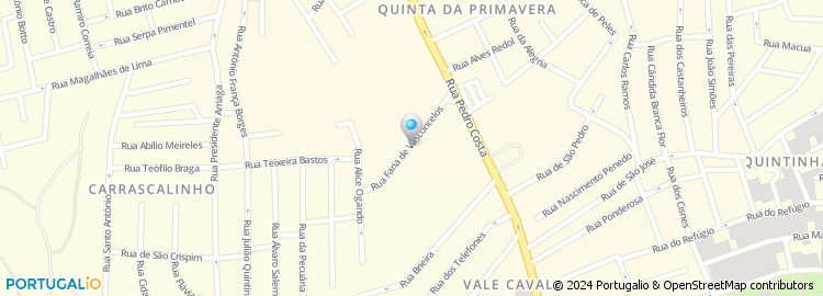 Mapa de Rua Faria de Vasconcelos