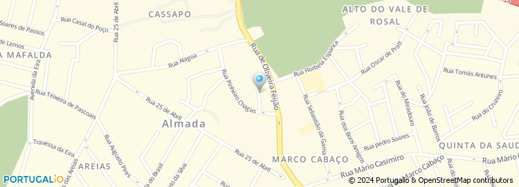 Mapa de Rua Ferreira Borges