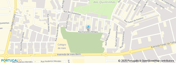 Mapa de Rua Francisco Relógio