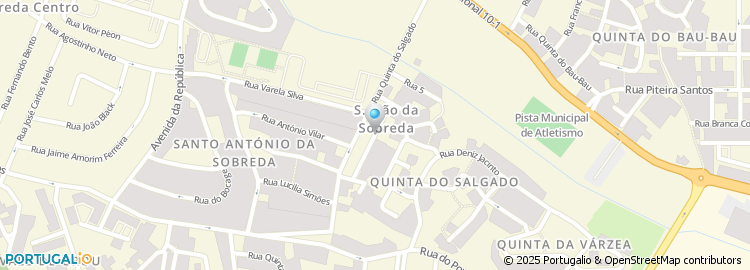 Mapa de Rua Francisco Zagallo e Melo