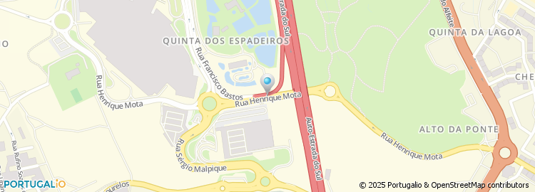 Mapa de Rua Henrique Mota
