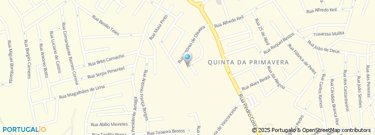 Mapa de Rua Henriques Nogueira
