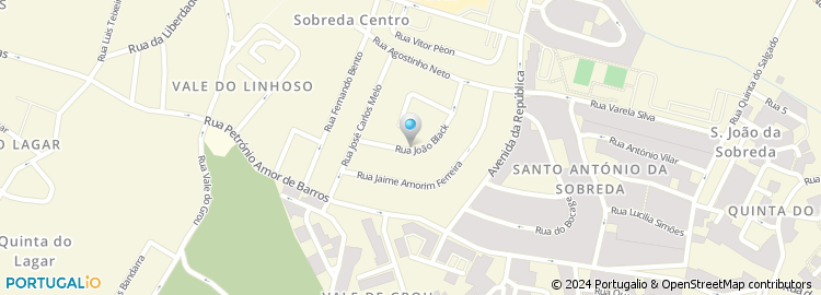 Mapa de Rua João Black