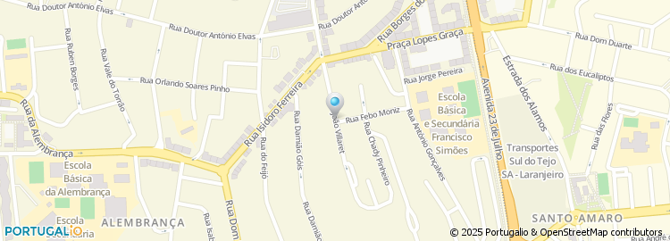 Mapa de Rua João Villaret