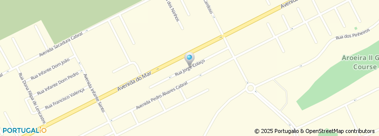 Mapa de Rua Jorge Colaço
