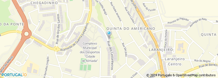 Mapa de Rua José Estêvão Coelho de Magalhães