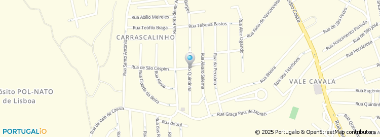 Mapa de Rua Julião Quintinha