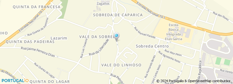 Mapa de Rua Lino de Carvalho