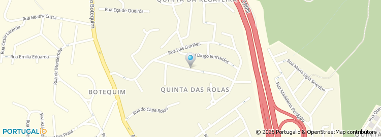 Mapa de Rua Luís de Camões