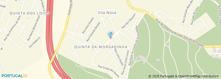 Mapa de Rua Luísa Durão