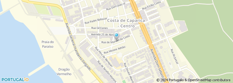 Mapa de Rua Manuel da Costa