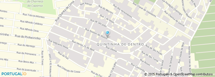 Mapa de Rua Norton de Matos