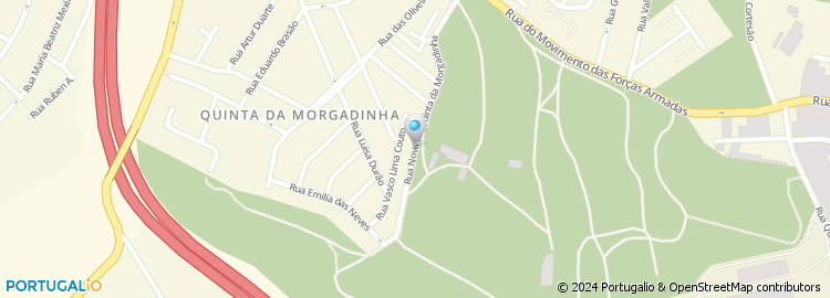 Mapa de Rua Nova à Quinta da Morgadinha