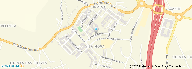 Mapa de Rua Nuno Tristão