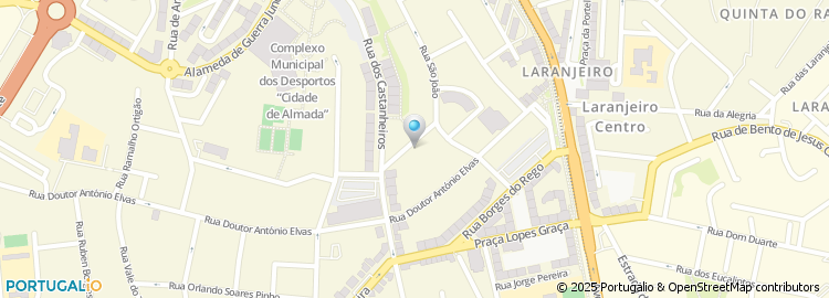 Mapa de Rua Padre Manuel da Nóbrega