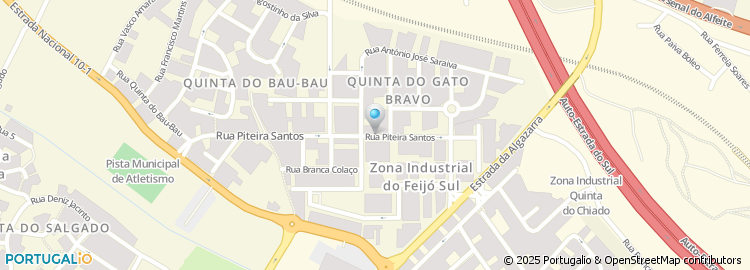 Mapa de Rua Piteira Santos