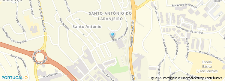 Mapa de Rua Projectada à Rua Artur Semedo