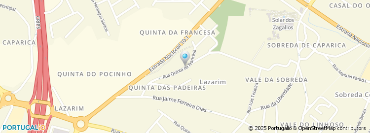Mapa de Rua Quinta da Francesa