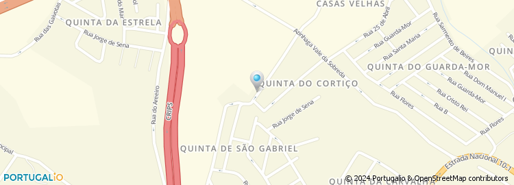 Mapa de Rua Quinta de São Gabriel