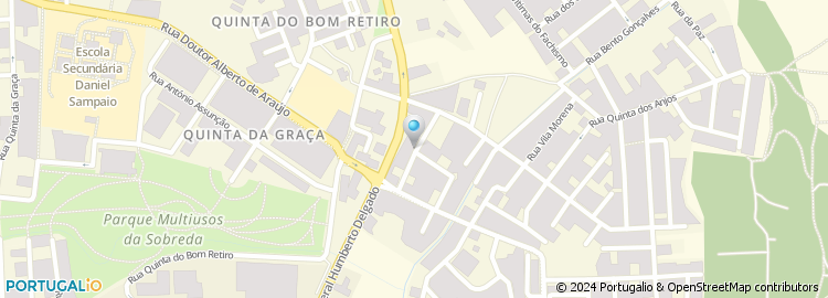 Mapa de Rua Quinta dos Carvalhos