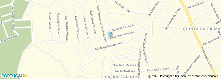 Mapa de Rua Serpa Pimentel