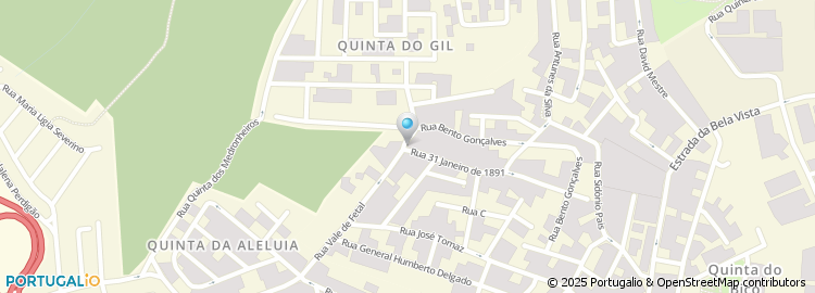 Mapa de Rua Vale Fetal