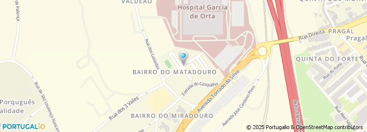 Mapa de Rua Vasco da Gama