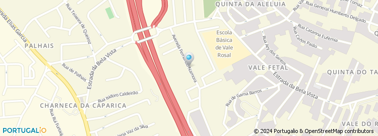 Mapa de Traseiras da Avenida Fernando Namora