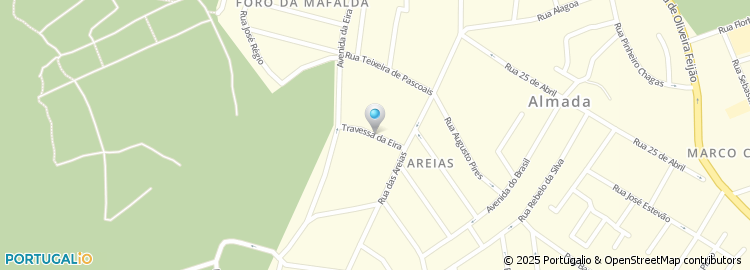 Mapa de Travessa da Eira