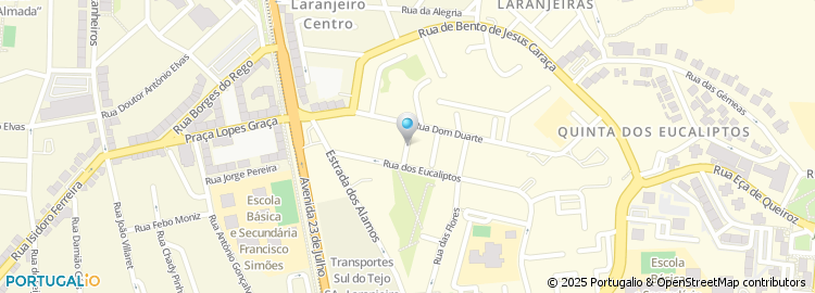 Mapa de Travessa de Dom Duarte