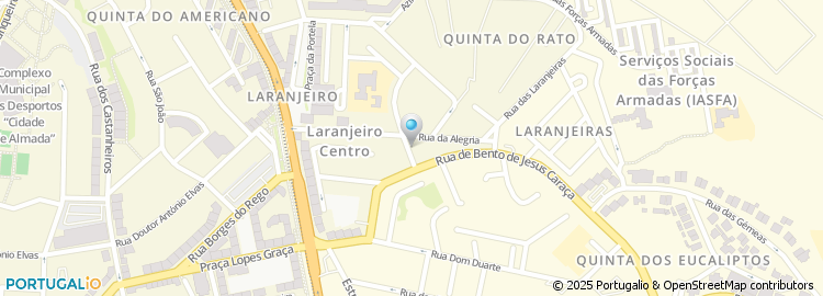 Mapa de Travessa de José Anastácio da Cunha